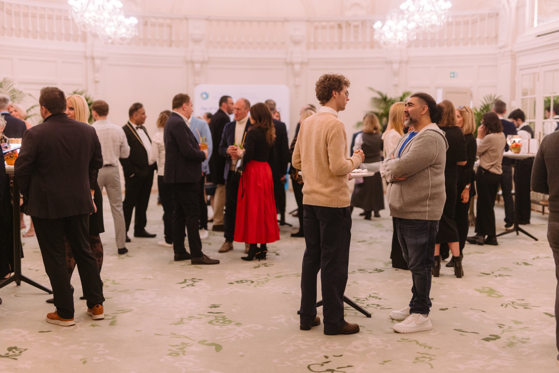 Guests at the ELMO 2026 welcome cocktail reception in Brussels